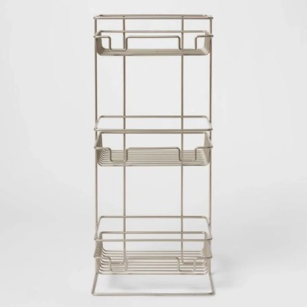 Shower cart caddy shelf organizer three shelves for all necessities